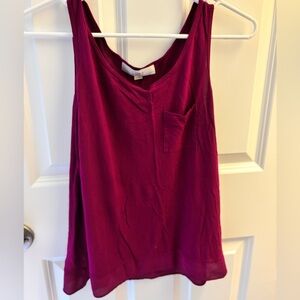 LOFT Magenta Tank Top